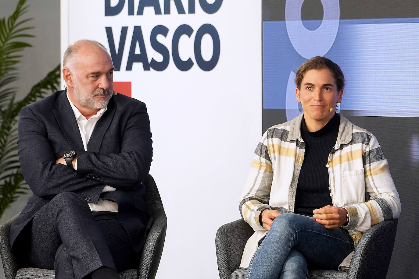 Pablo Laso y Maialen Chourraut. 