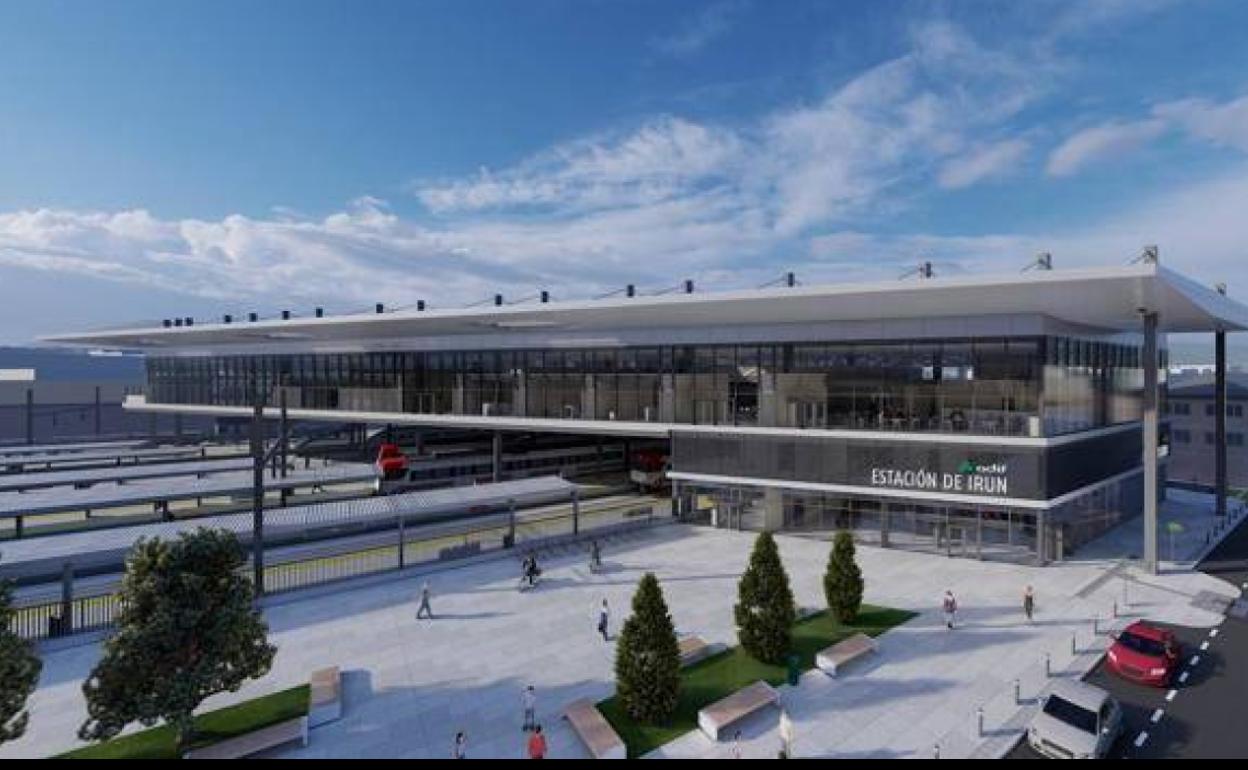Diez grupos optan a construir por 70 millones la nueva estación que revolucionará Irun