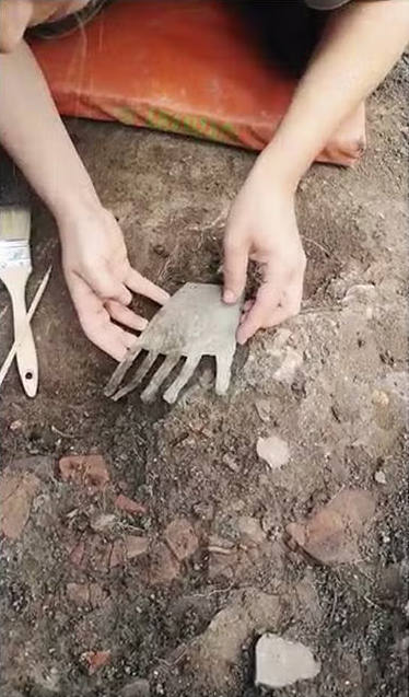 Fotos: Así fue la extracción de la &#039;mano de Irulegi&#039;