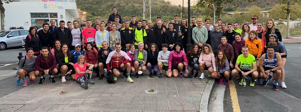 Una amplia representación oriotarra acudió a la Behobia-San Sebastián del pasado domingo. 