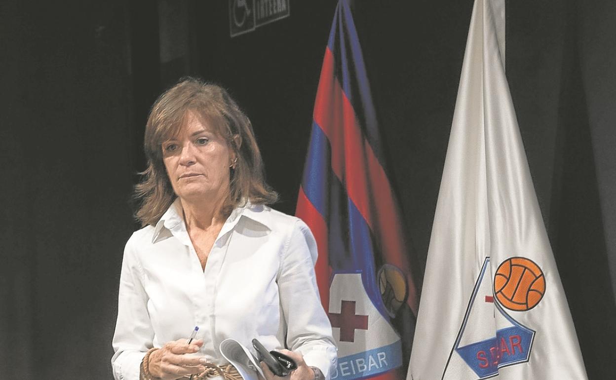 Amaia Gorostiza, durante una comparecencia reciente.