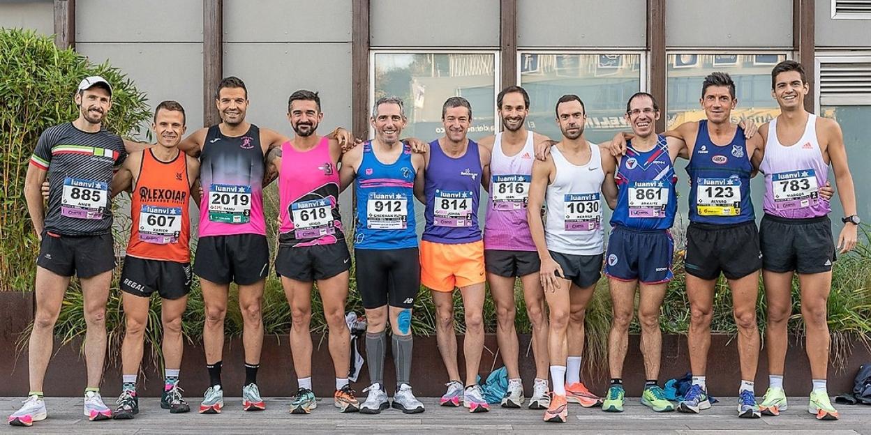 Foto de grupo de los Atletas Populares de Argixao que tomaron parte en la presente edición. 