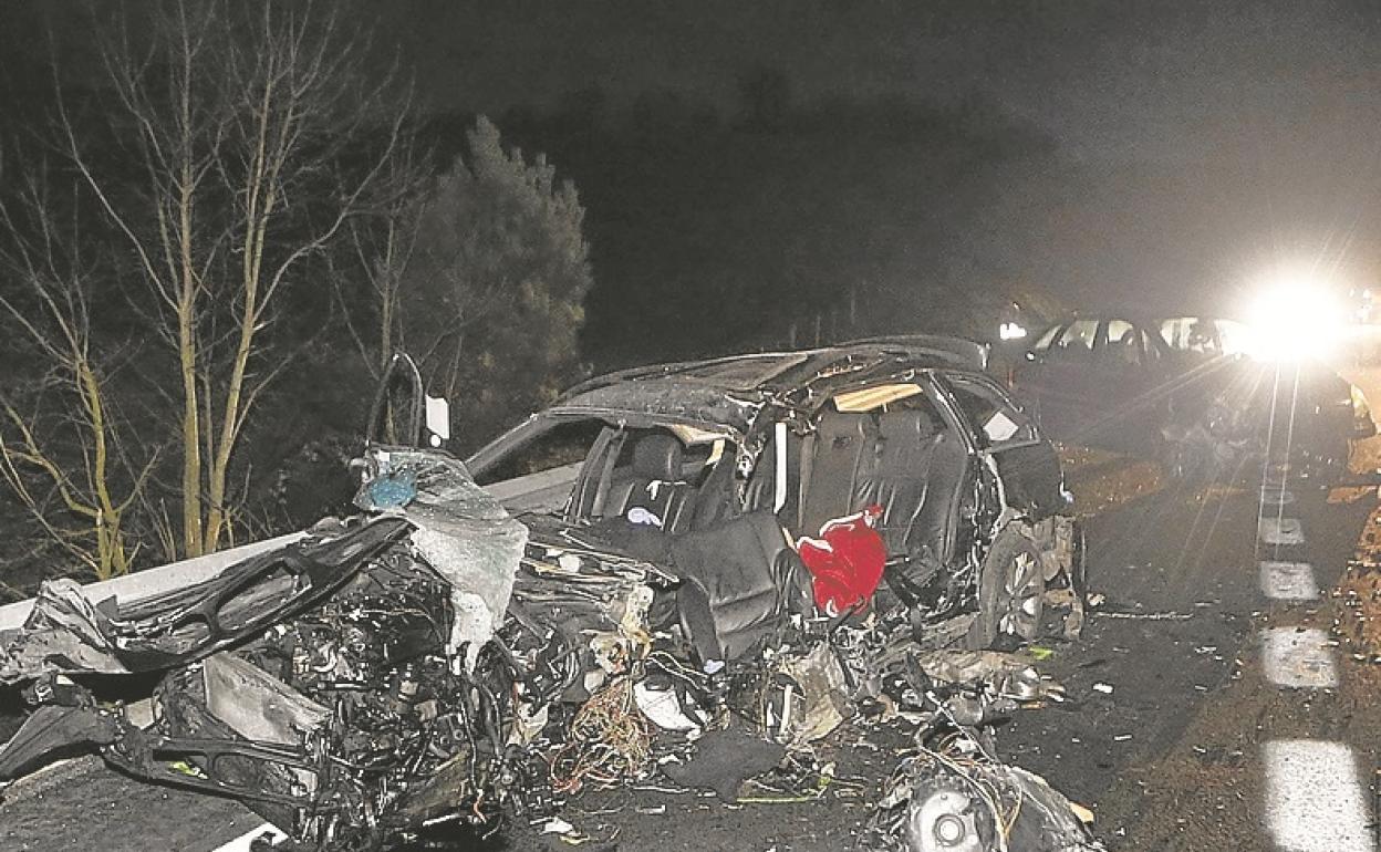 Donostiarra muerto en la N-121-A: Circulaba drogado y se durmió al volante fruto del agotamiento
