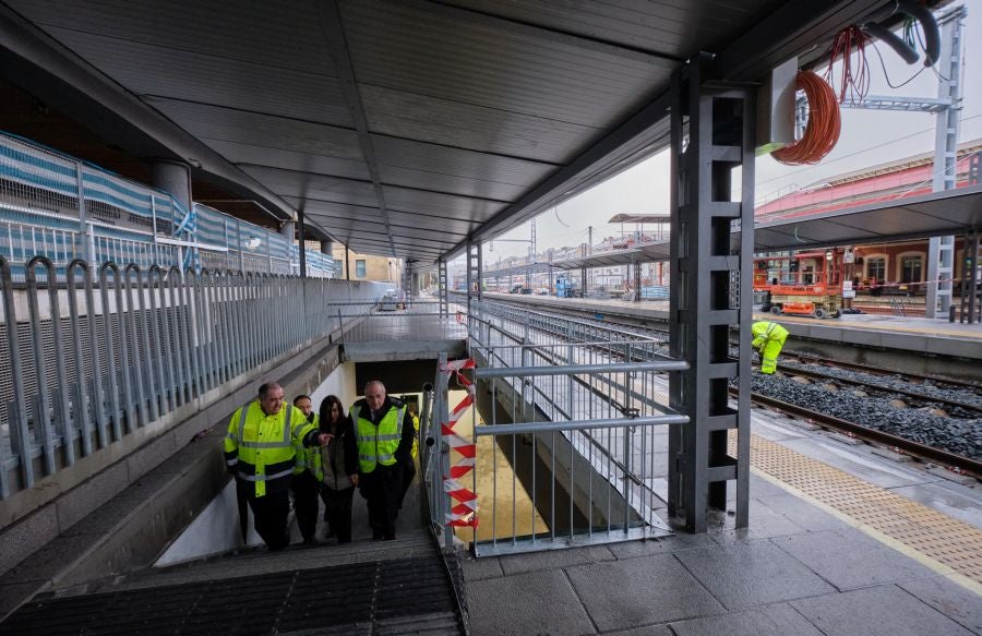 Fotos: Visita a la estación provisional de Atotxa