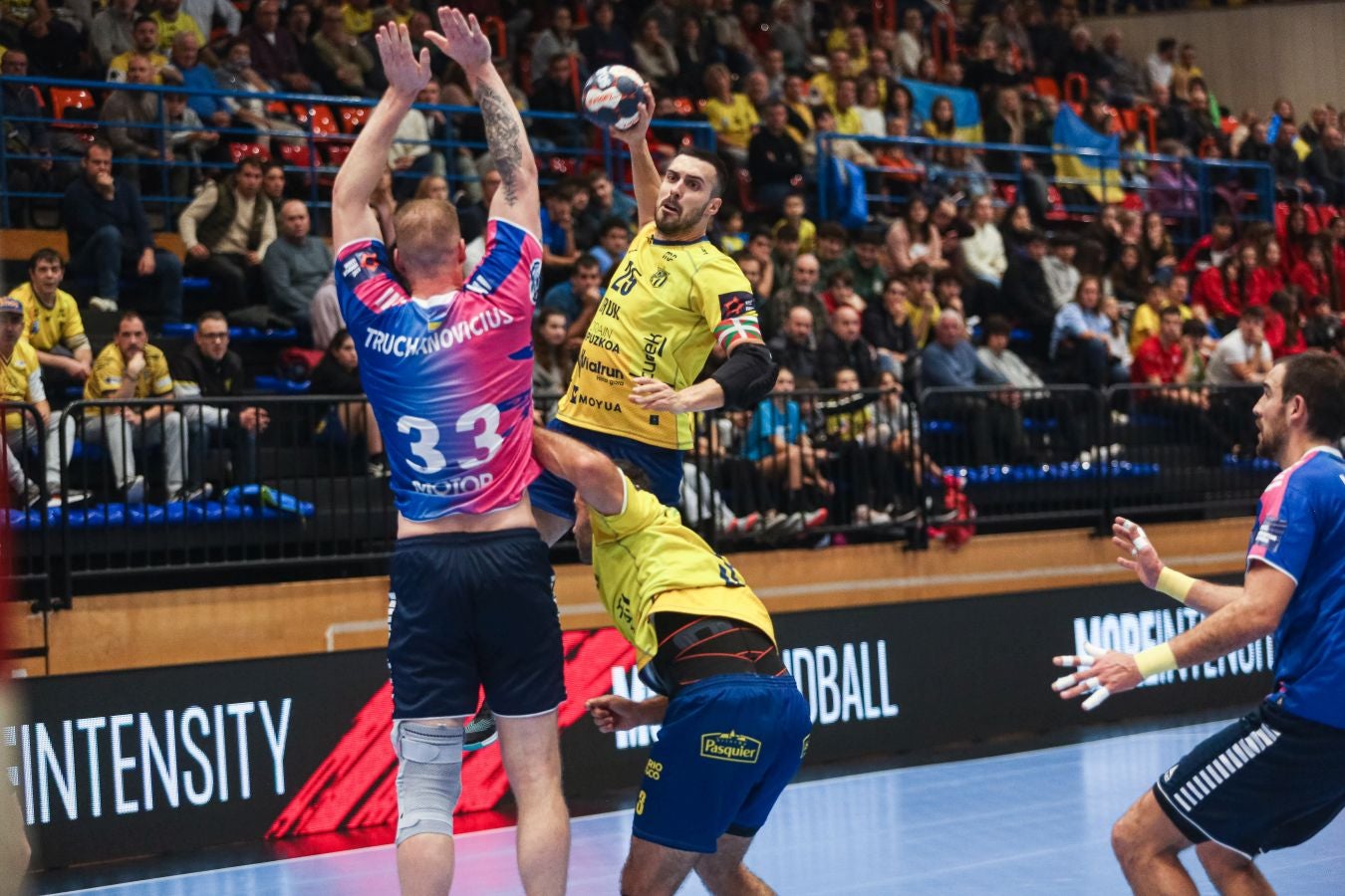 Fotos: El Bidasoa Irun reacciona tras el descanso y derrota al Motor Zaporozhye