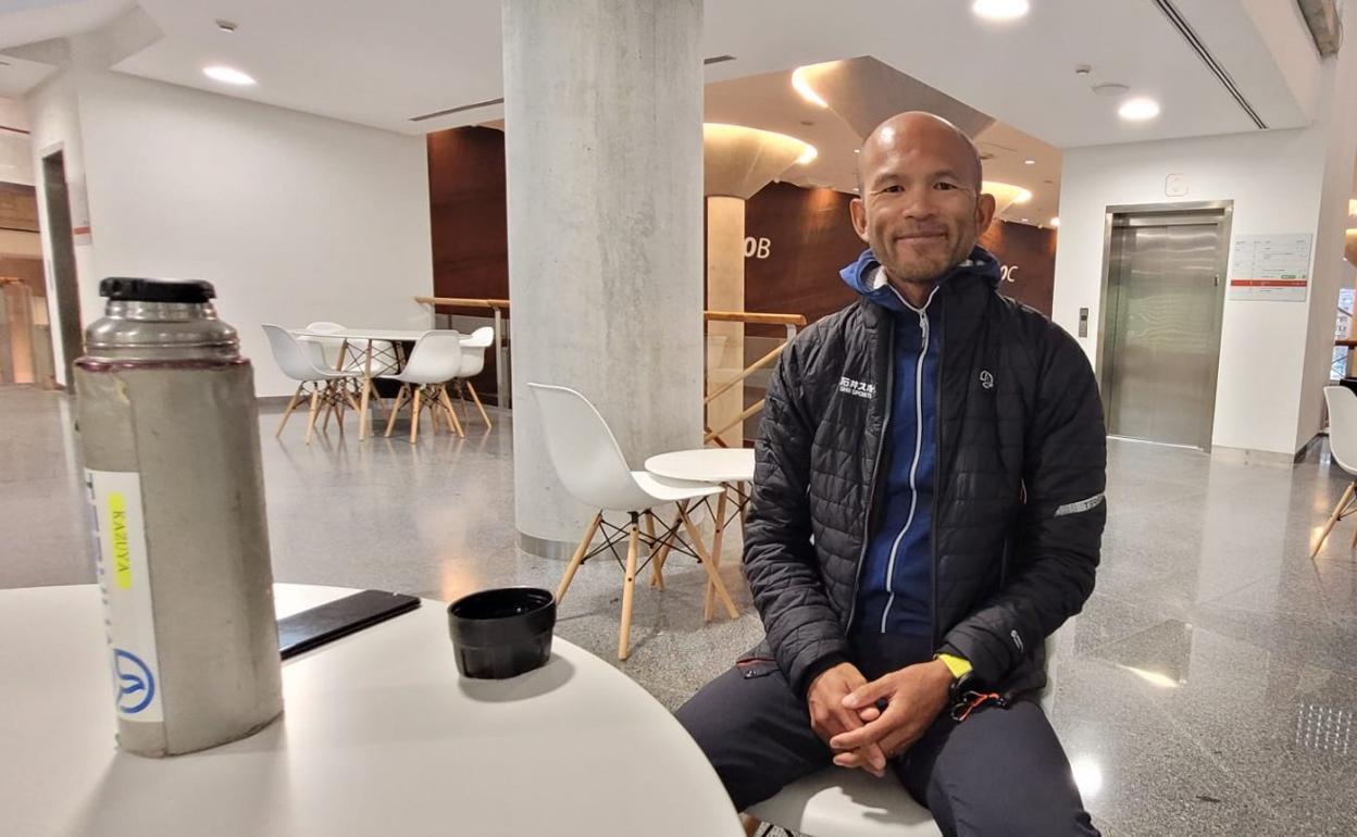 Kazuya Hiraide posa este martes en Bilbao para este periódico. 