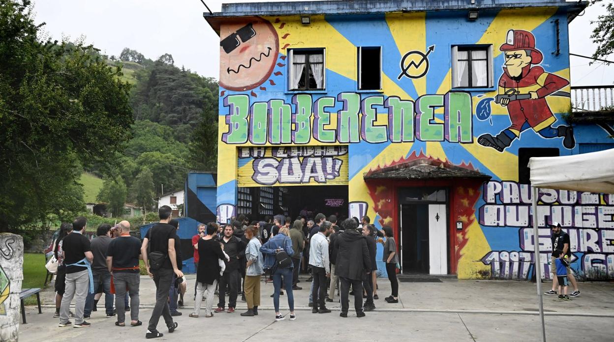 Imagen del exterior de Bonberenea durante un festival realizado este verano. 