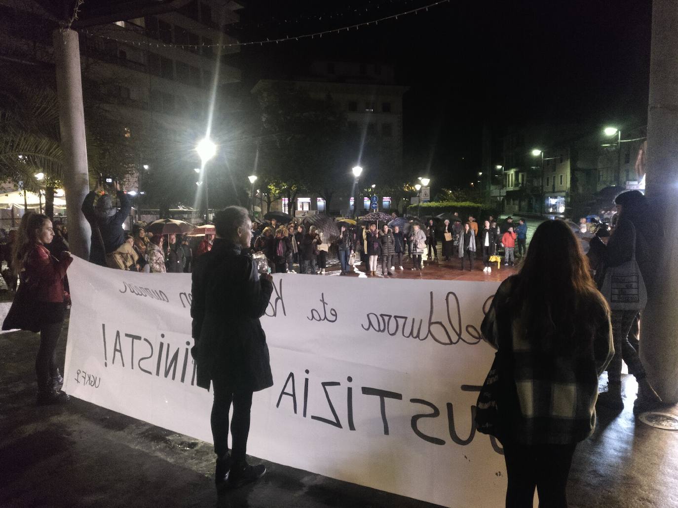 Concentración en Urretxu.