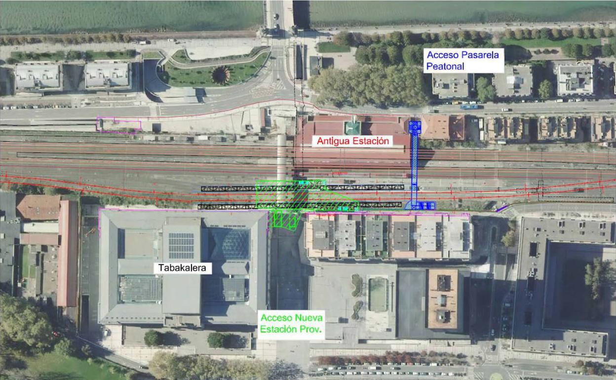 La apertura de la estación provisional de Atotxa obliga a dividir la parada de taxis
