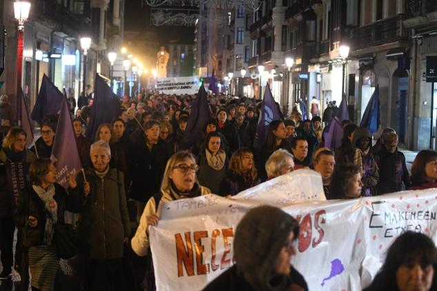 Manifestación en San Sebastián.