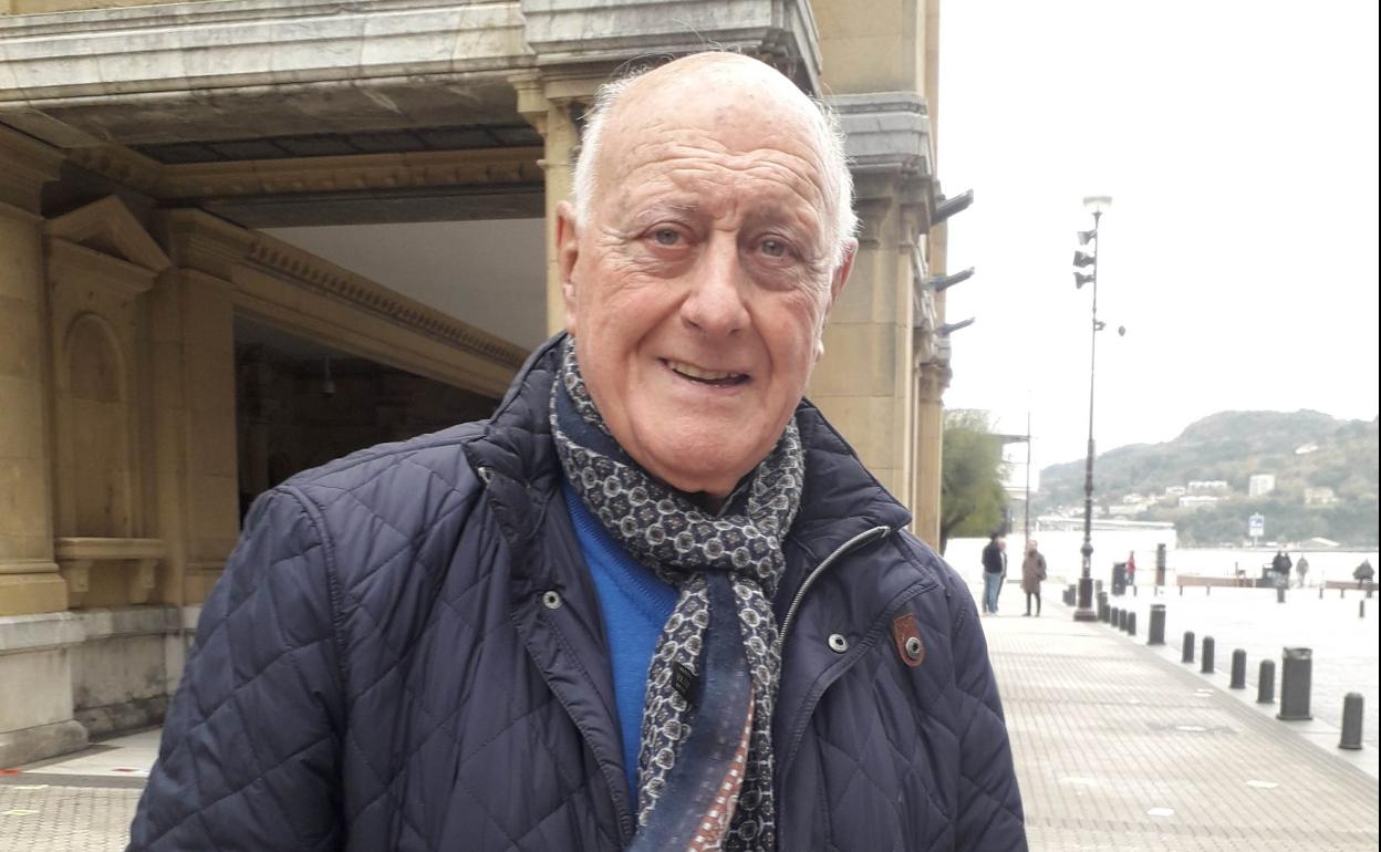 Iñaki Eguibar, de 91 años, en Donostia. 
