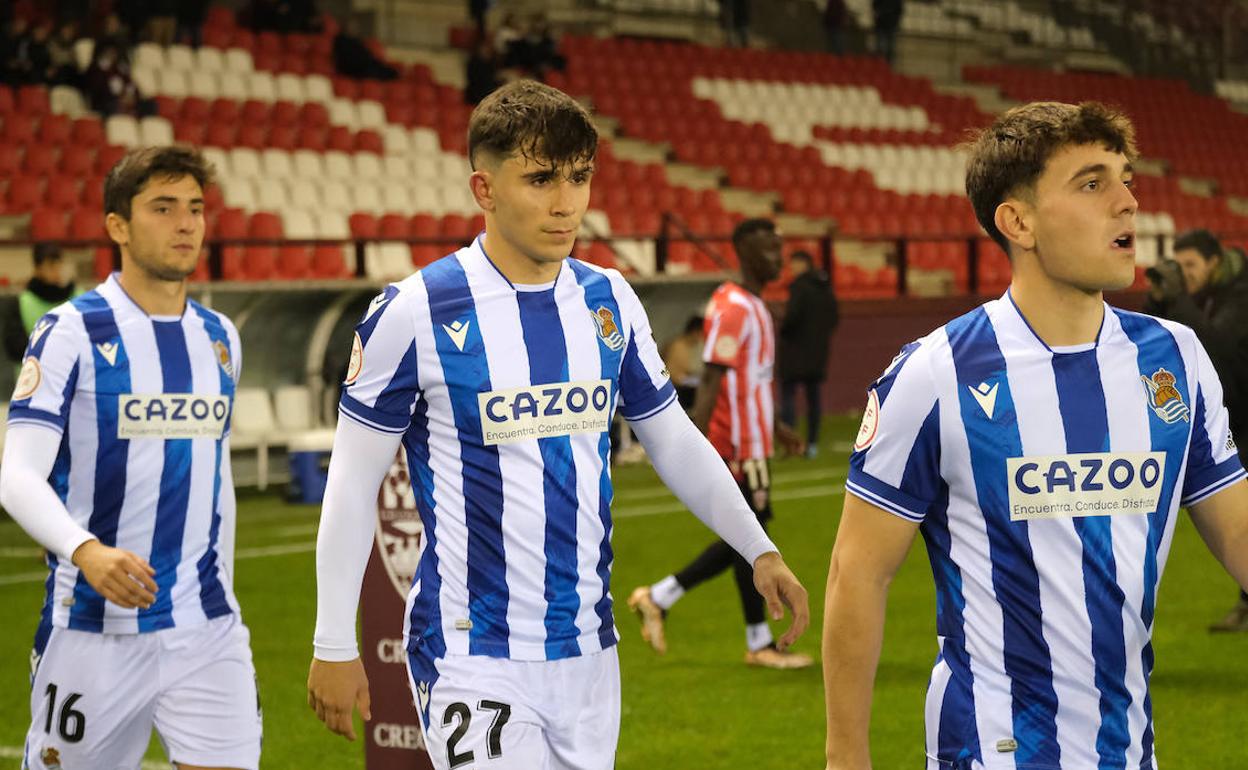 En la imagen, Garrido, Pablo Marín y, en último lugar, Jon Gorrotxategi.
