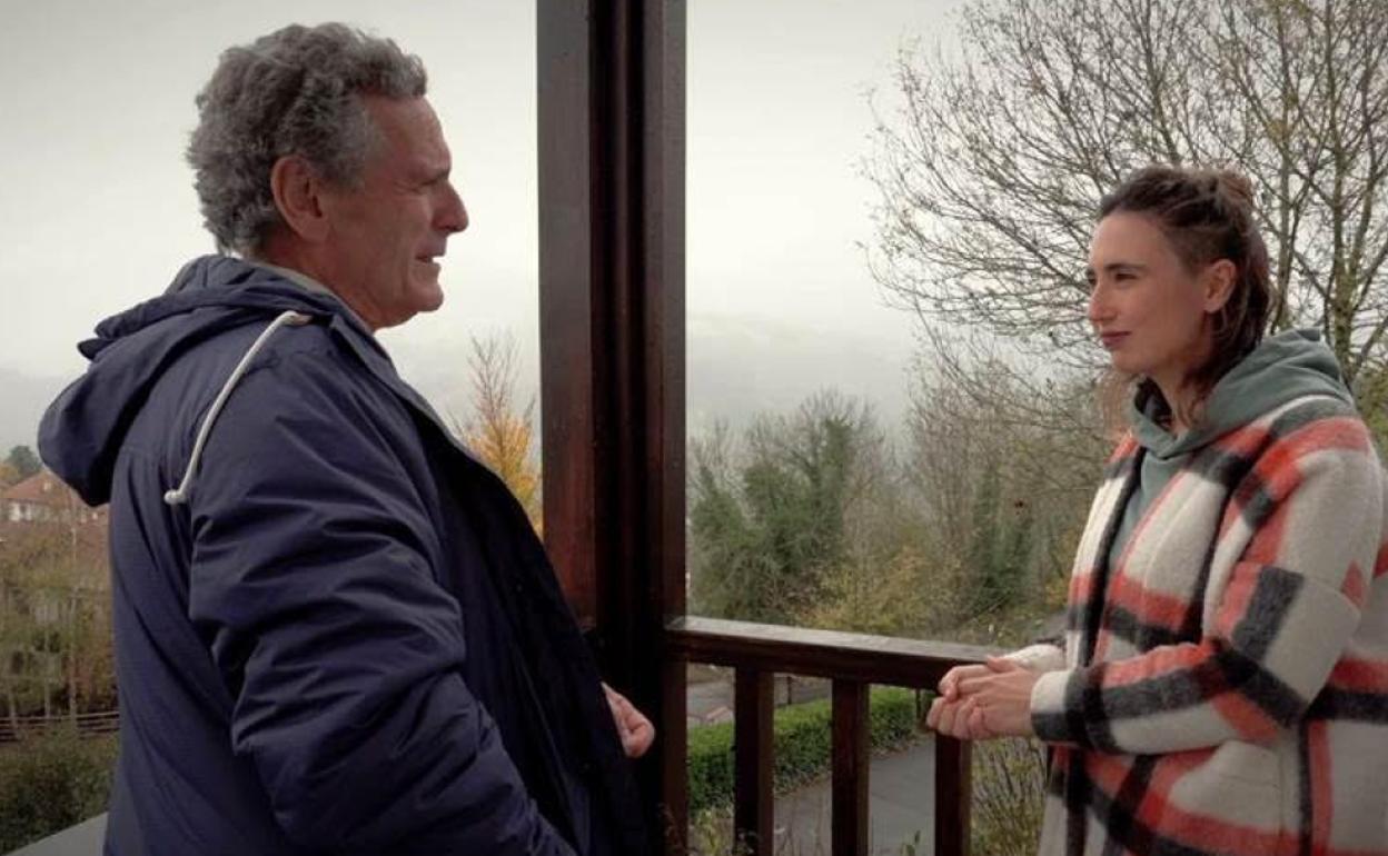 Iñaki Murua eta Eider Perez, elkarrizketaren une batean. 