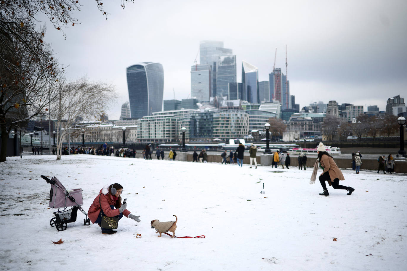 Fotos: Espectacular nevada en Londres