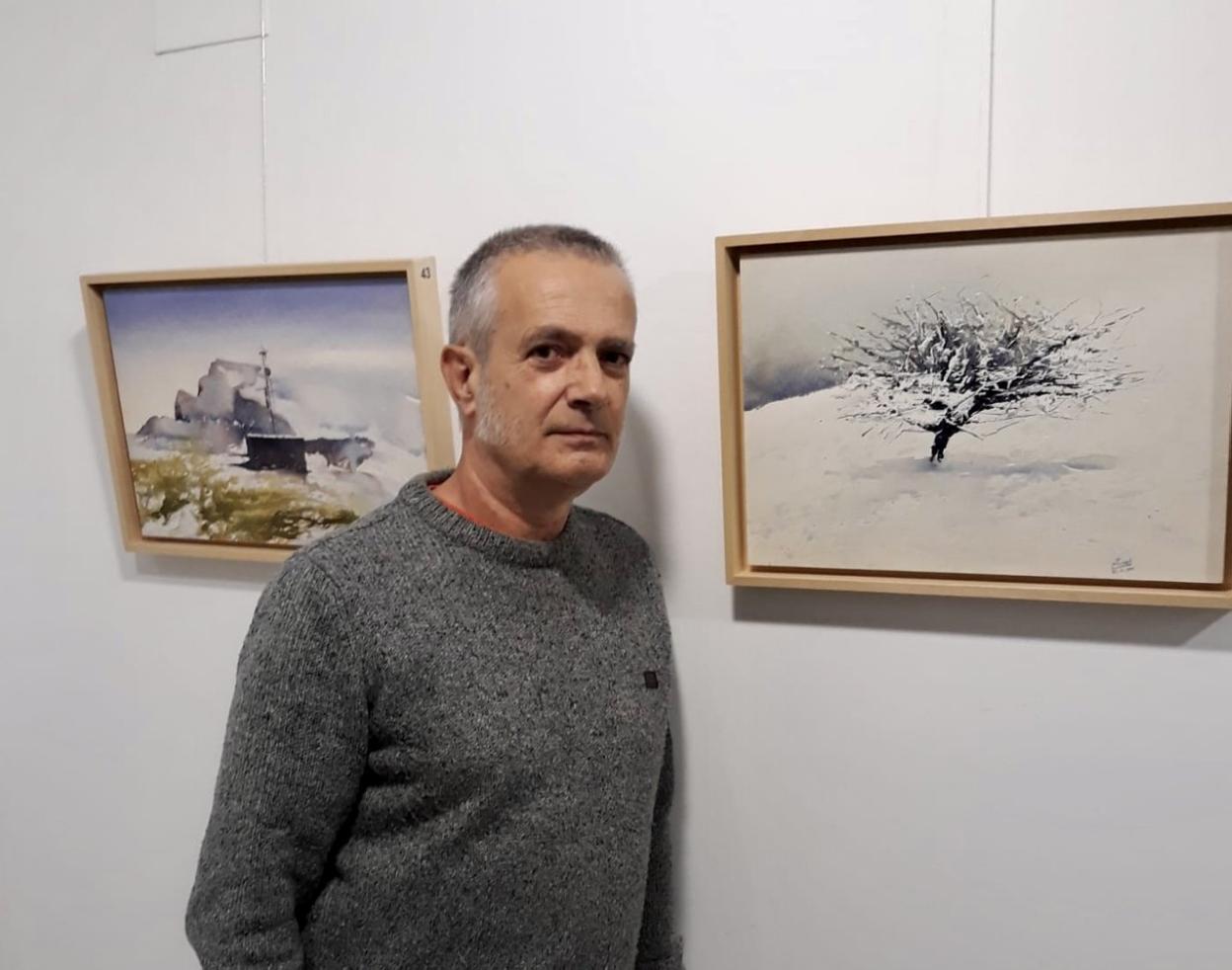 Oñati: Exposición de acuarelas en Kultur Etxea