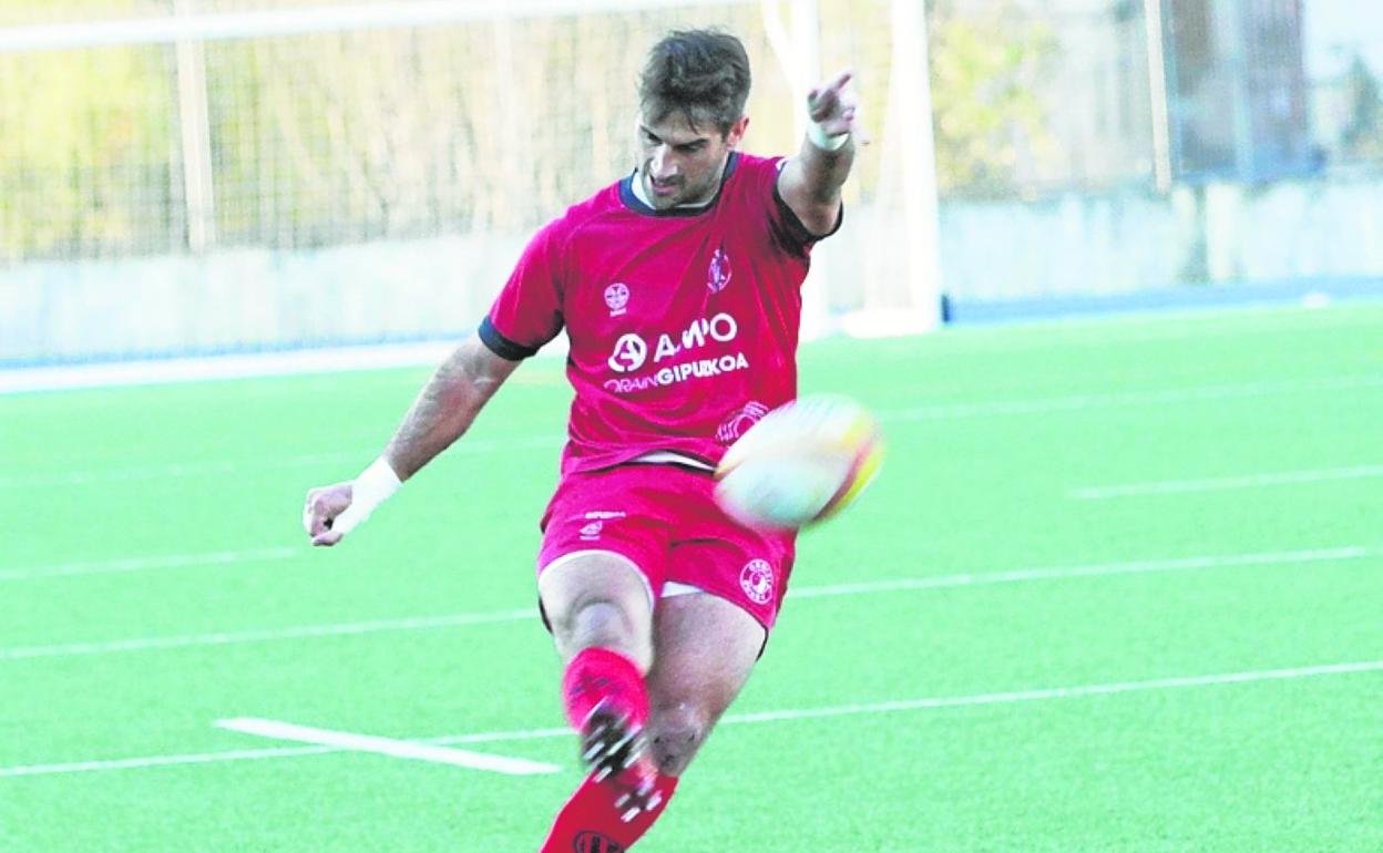 Valentín Cruz, el pateador ordiziarra. 