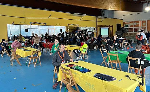 El campeón vizcaíno Eder Olivencia durante una prueba.