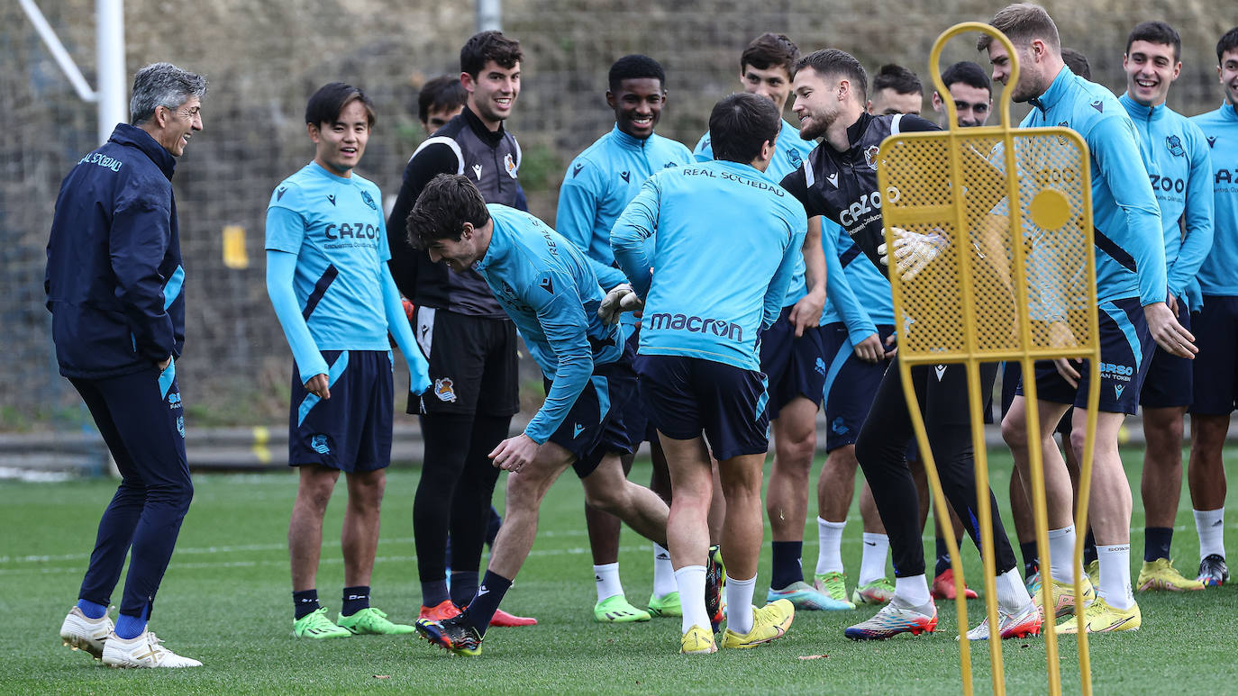 Fotos: Las mejores imágenes del entrenamiento de la Real Sociedad