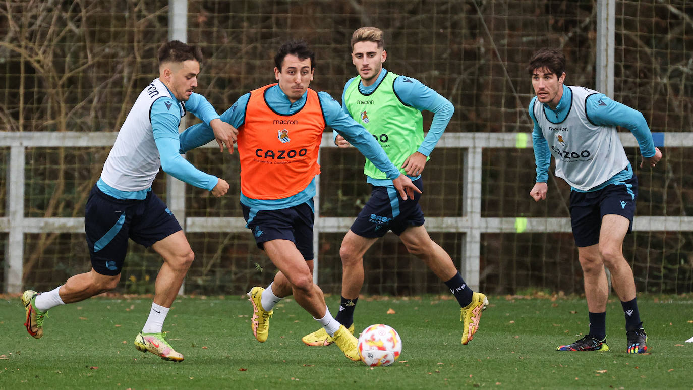 Fotos: Las mejores imágenes del entrenamiento de la Real Sociedad