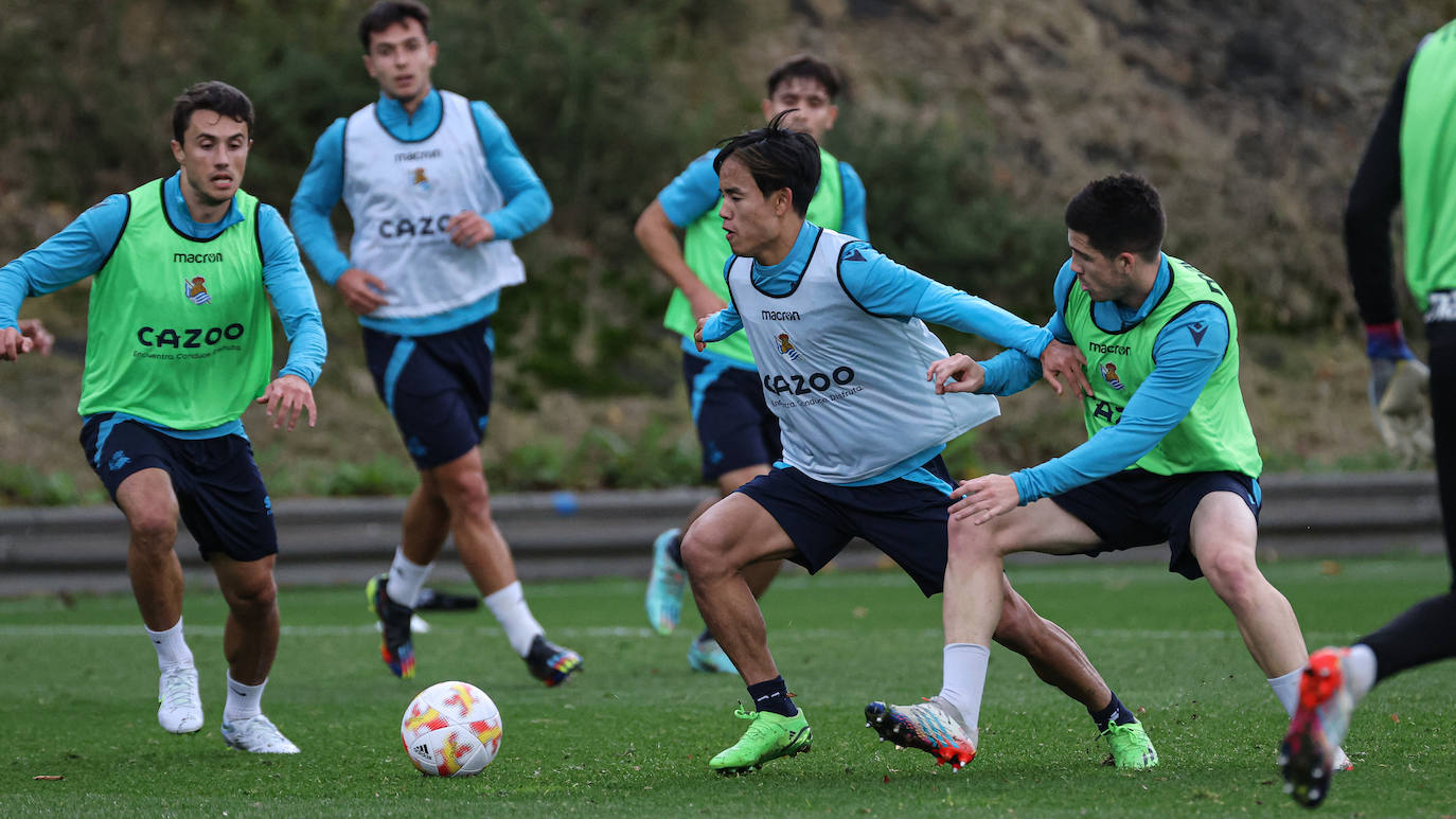 Fotos: Las mejores imágenes del entrenamiento de la Real Sociedad