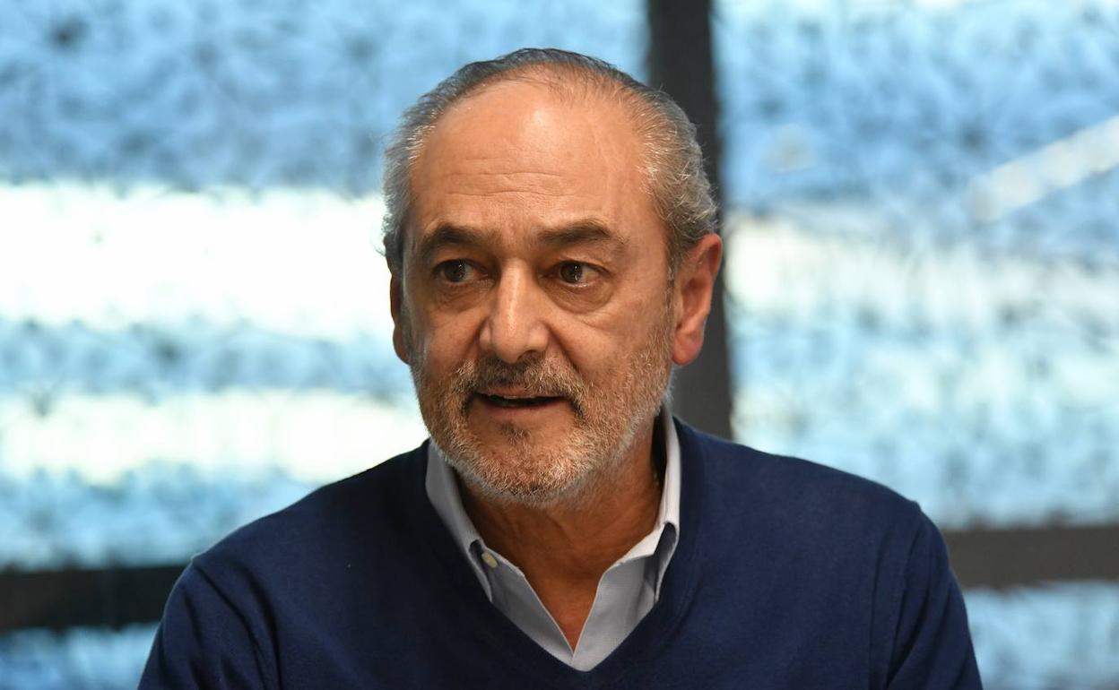 Adolfo Beguiristain, durante la entrevista con este periódico. 