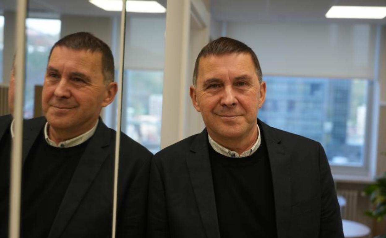 El coordinador general de EH Bildu, Arnaldo Otegi, posa durante una entrevista. 