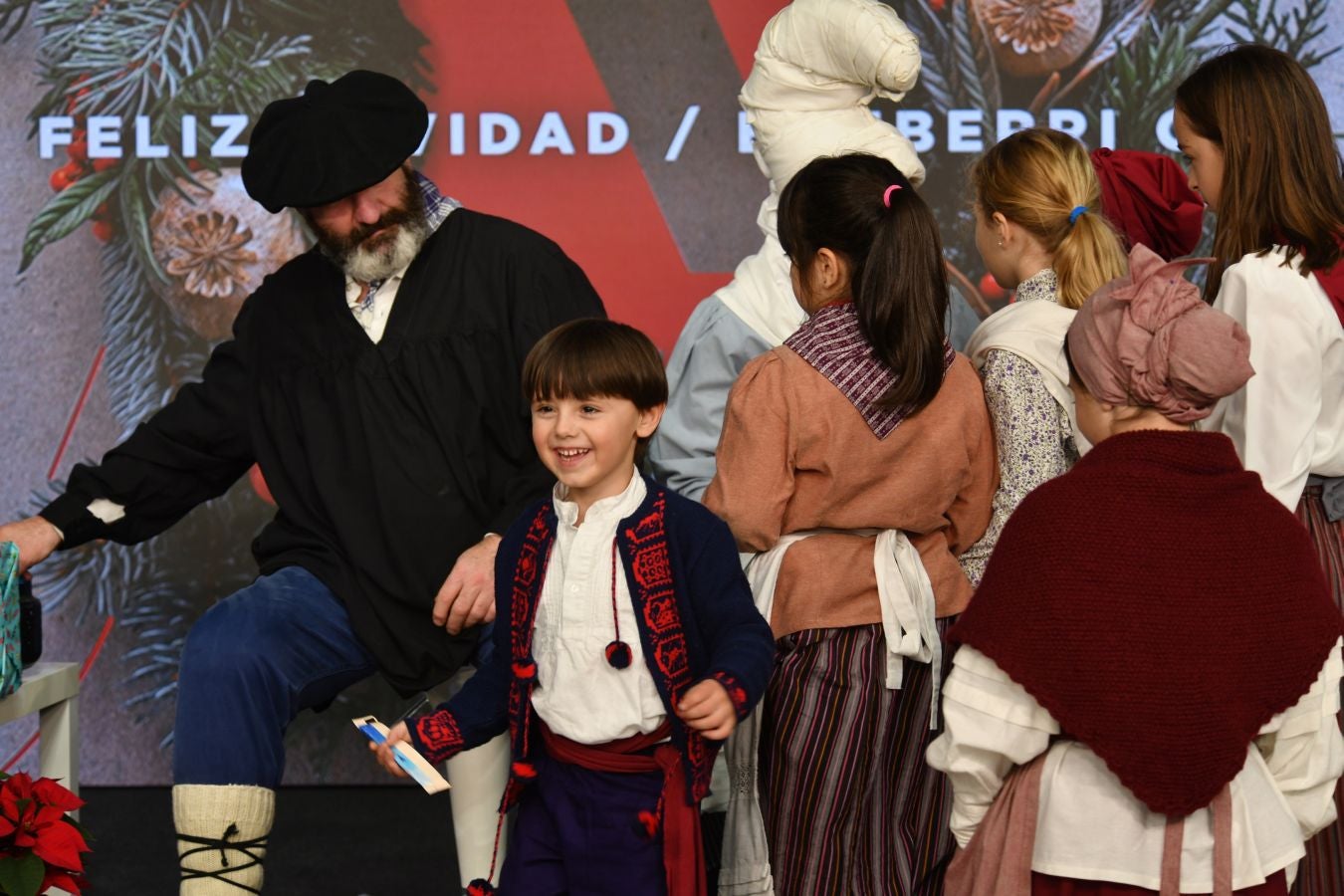 Fotos: Olentzero eta Mari Domingi, El Diario Vasco-n