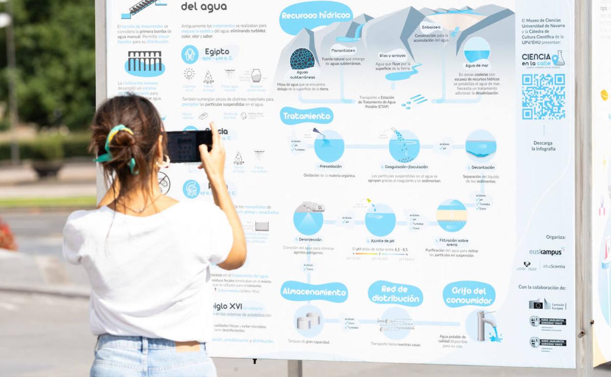 Erausketa osatu duten paneletako bat.