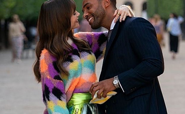 Imagen principal - Imágenes de la tercera temporada de 'Emily en París'