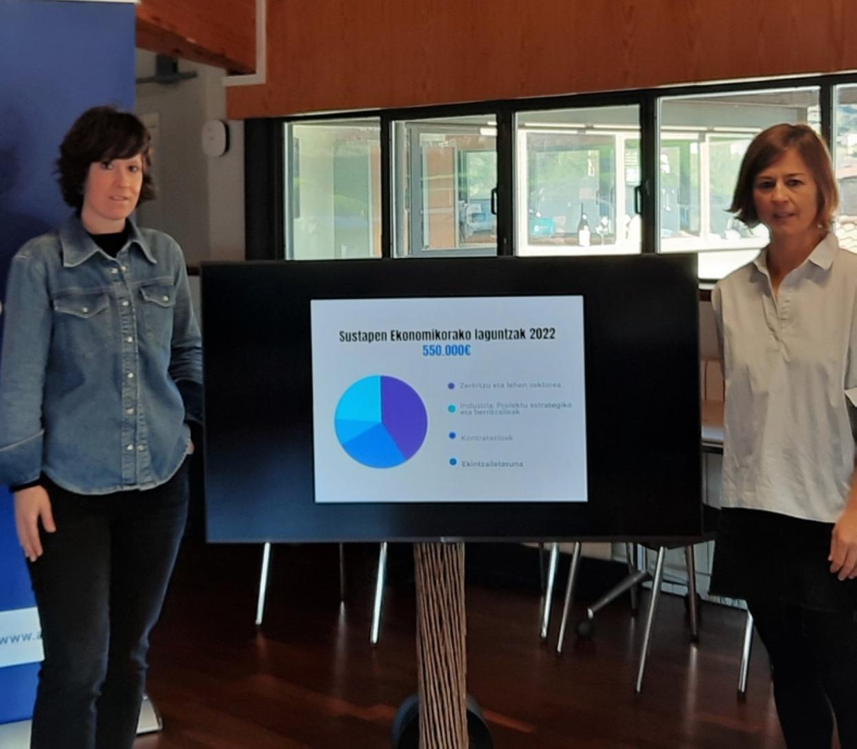 Goenaga eta Alkorta egin berri duten agerraldian. 