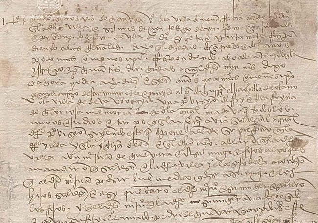 Fragmento de la declaración de uno de los testigos.