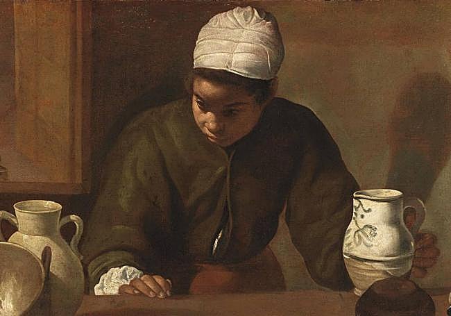Fragmento de La mulata de Diego de Velázquez.