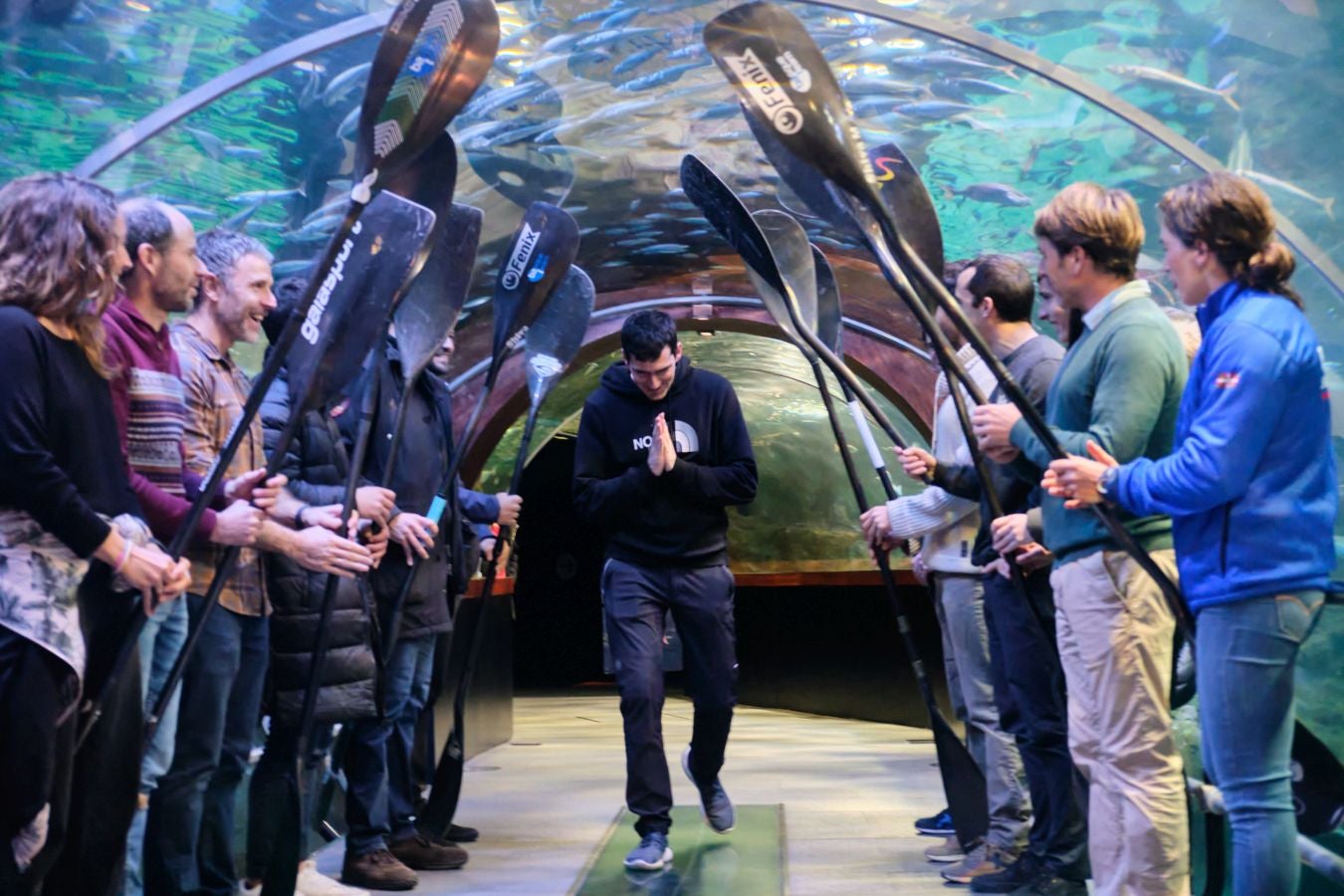 Despedida en familia a Ander Elosegi