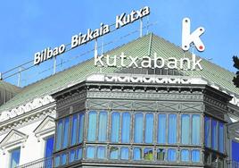 Fachada de la sede central de Kutxabank en Bilbao.