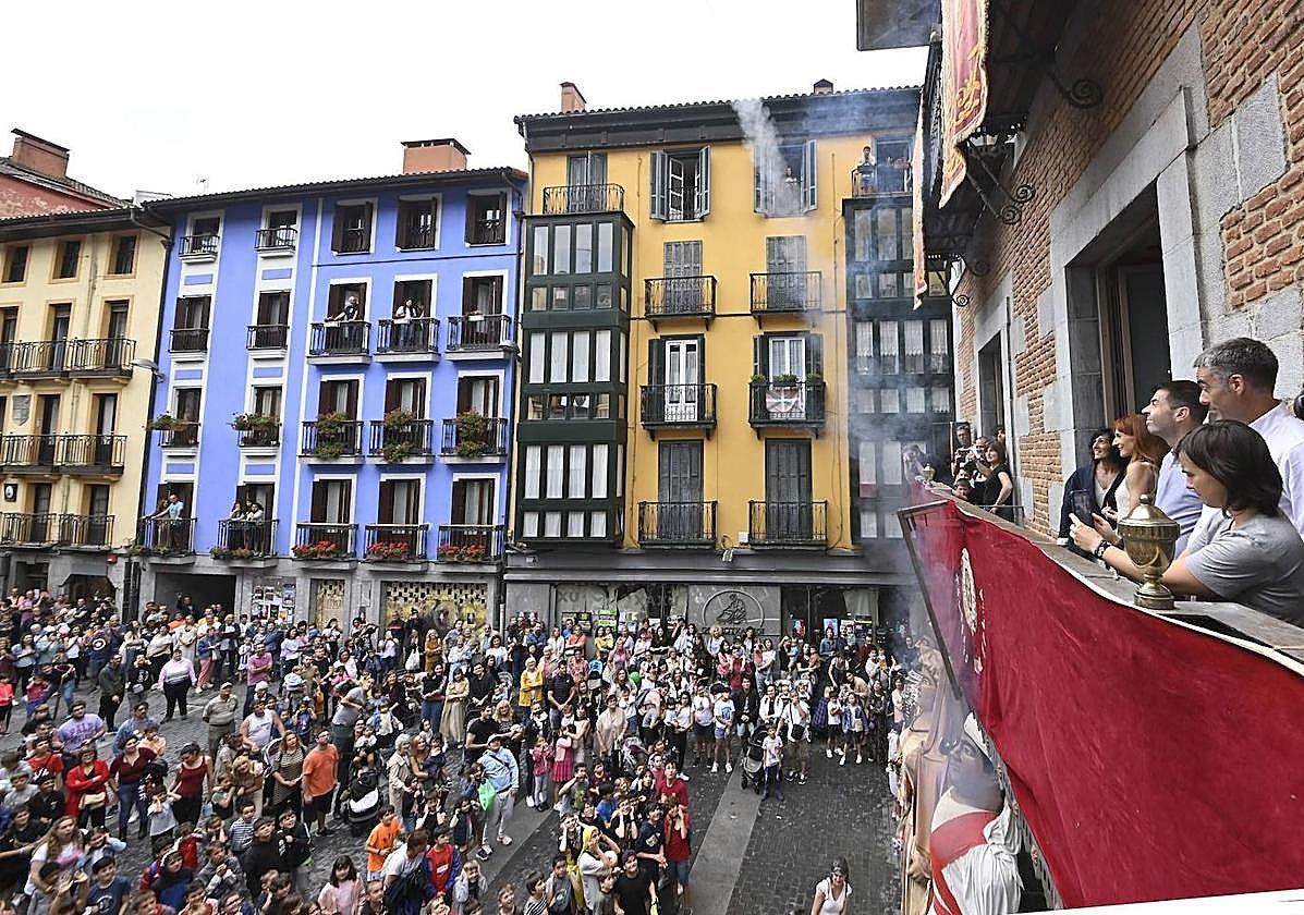 Chupinazo del pasado año en Tolosa
