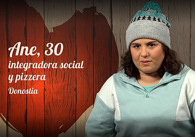 Ane, de San Sebastián, durante el programa First Dates.