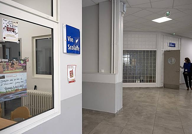 Interior del Liceo Santo Tomás de Aquino.