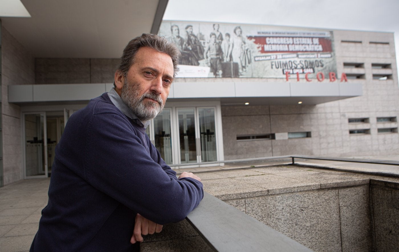 El abogado Mauricio Valiente, ayer en Ficoba en el Congreso Estatal de Memoria Democrática.
