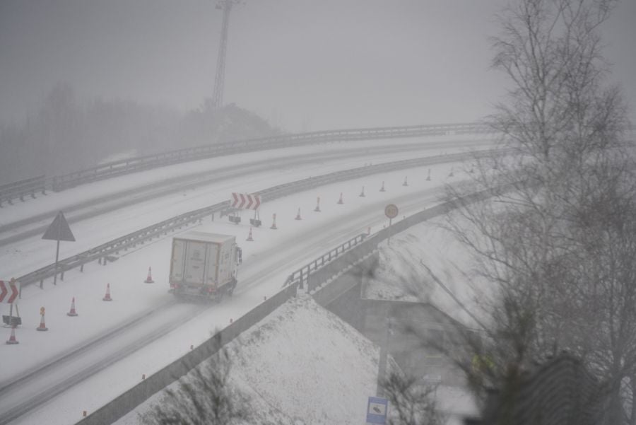 Nieve en Gipuzkoa: El manto blanco se extiende por el territorio