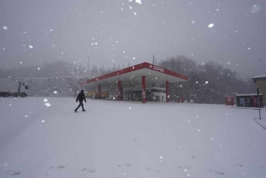 Nieve en Gipuzkoa: El manto blanco se extiende por el territorio