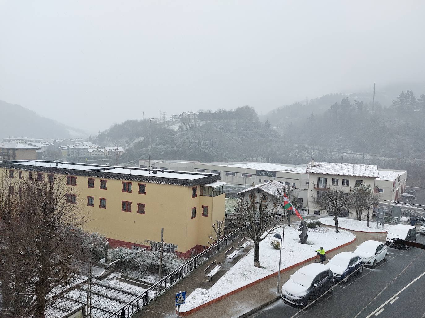 Nieve en Gipuzkoa: El manto blanco se extiende por el territorio