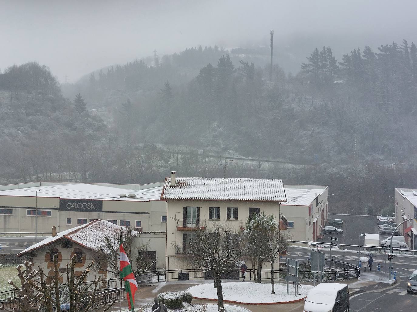 Nieve en Gipuzkoa: El manto blanco se extiende por el territorio