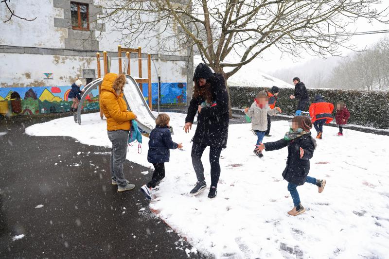 Nieve en Gipuzkoa: El manto blanco se extiende por el territorio