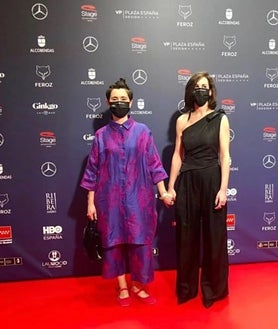 Imagen secundaria 2 - Maite Arroitajauregi en los premio Goya de 2023 y Feroz en 2021