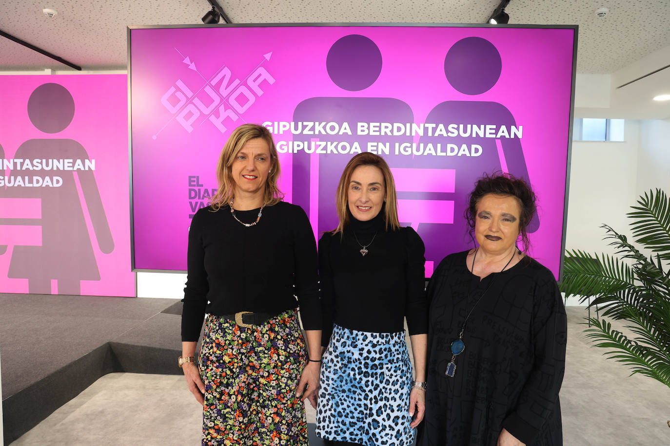 Nekane Navascués, Naiara Lopetegi y Arantxa Olaizola, de Laboral Kutxa.