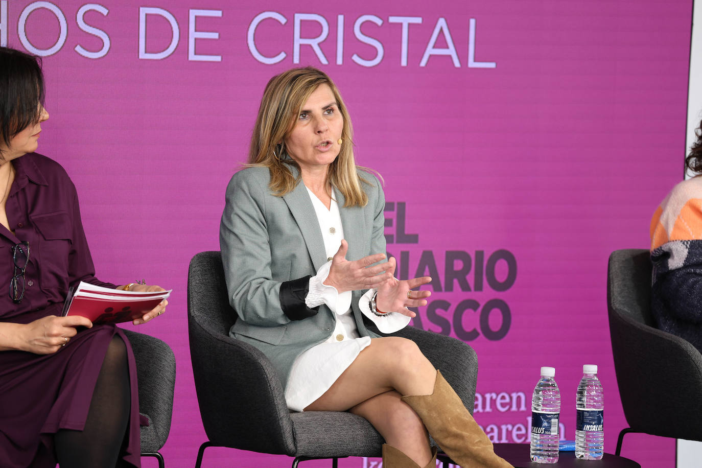 Mercedes Bautista, fiscal delegada de Menores de Gipuzkoa, durante el debate.