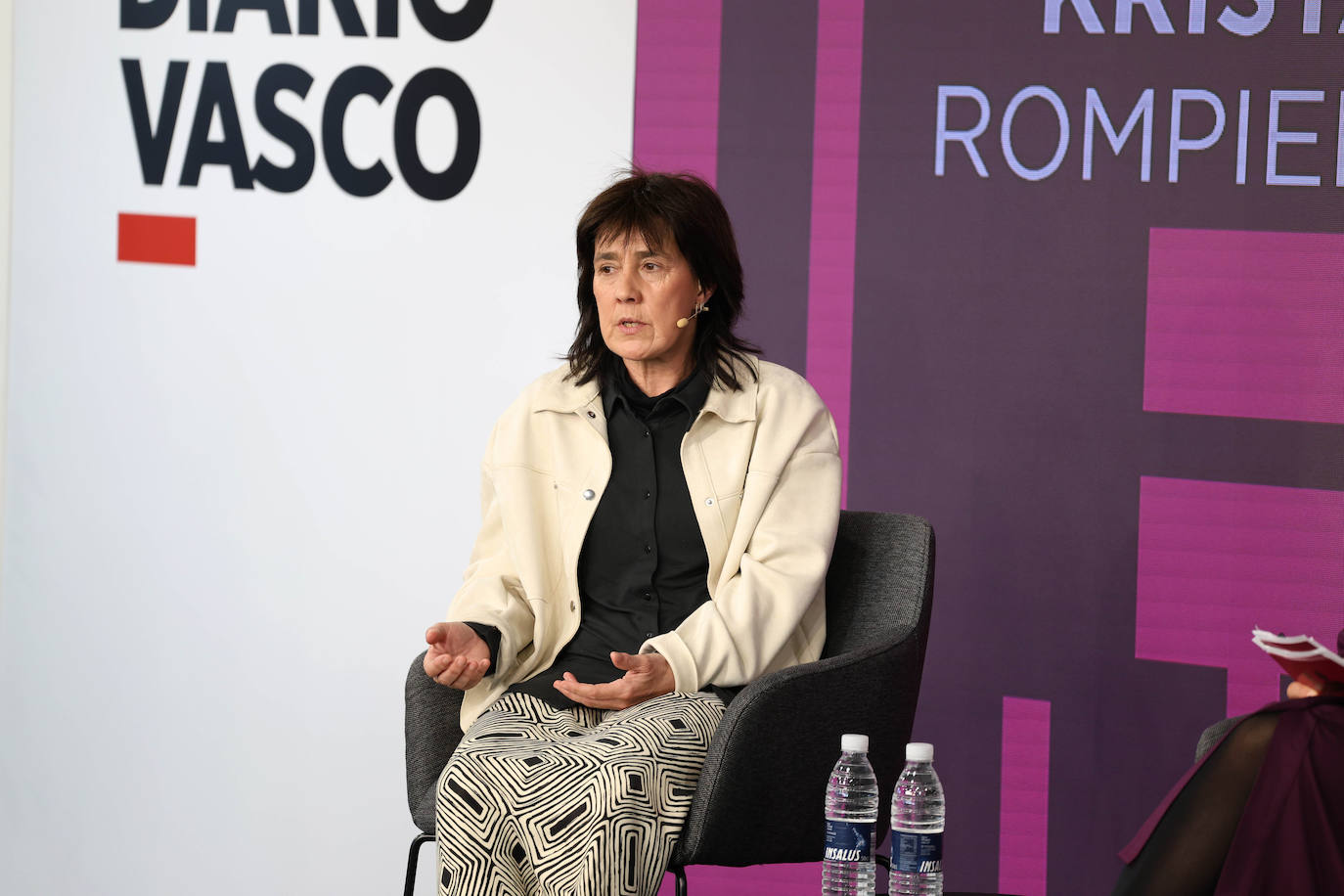 Azu Muguruza, entrenadora del IDK, durante su intervención en el foro.