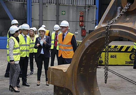 El lehendakari Iñigo Urkullu, en la inauguración de la planta de GRI Castings en Zestoa en 2016.