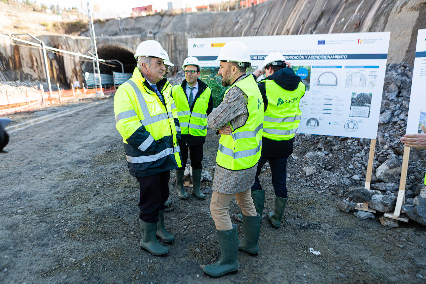 Así van las obras del TAV en Gaintxurizketa