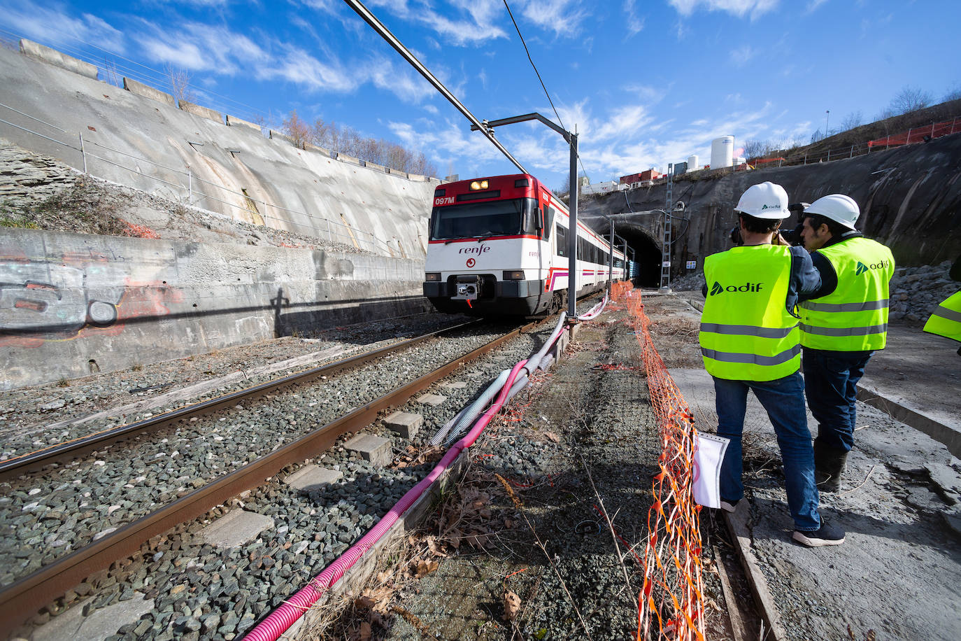 Así van las obras del TAV en Gaintxurizketa